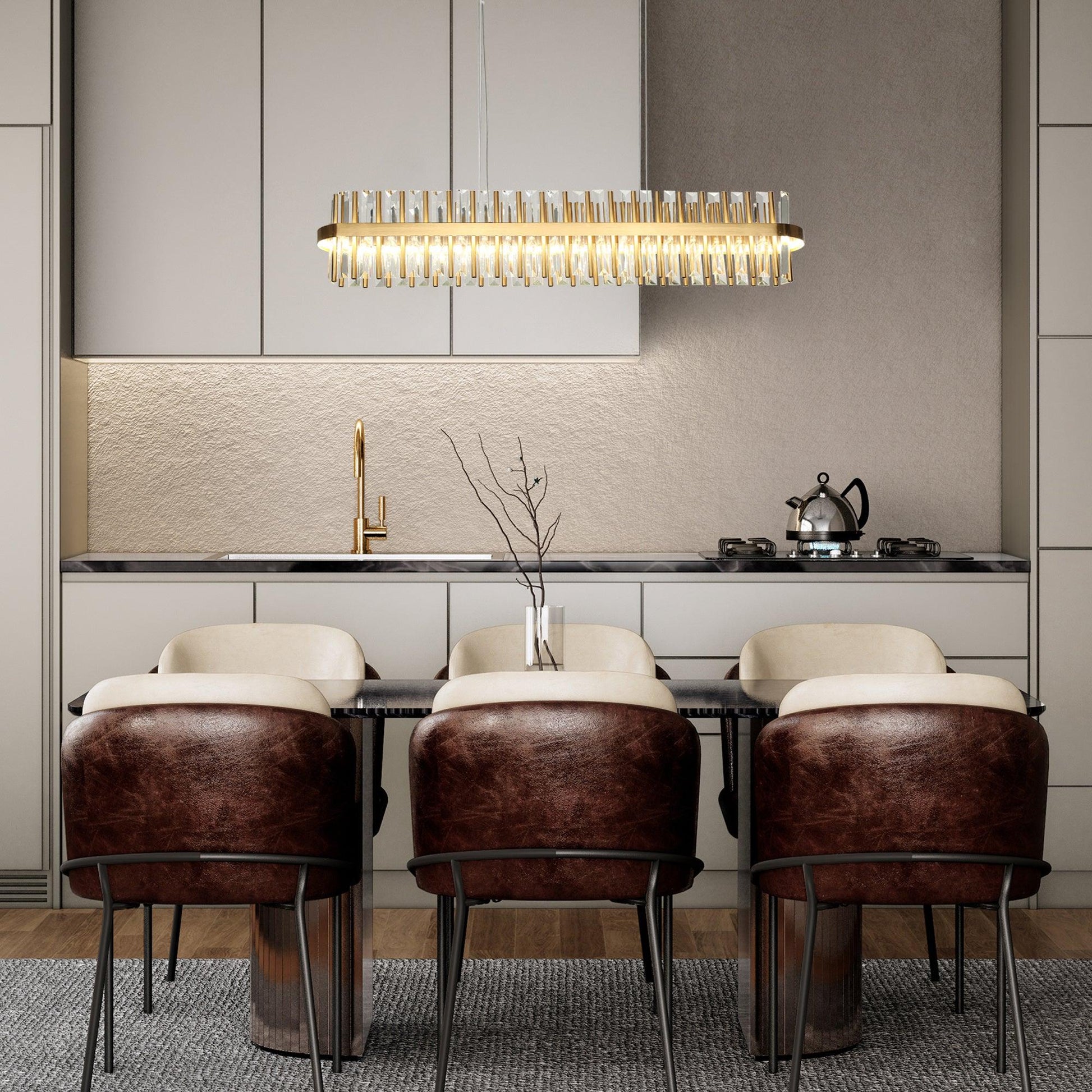 1-Light LED Kitchen Island Chandelier - Belles Lighting