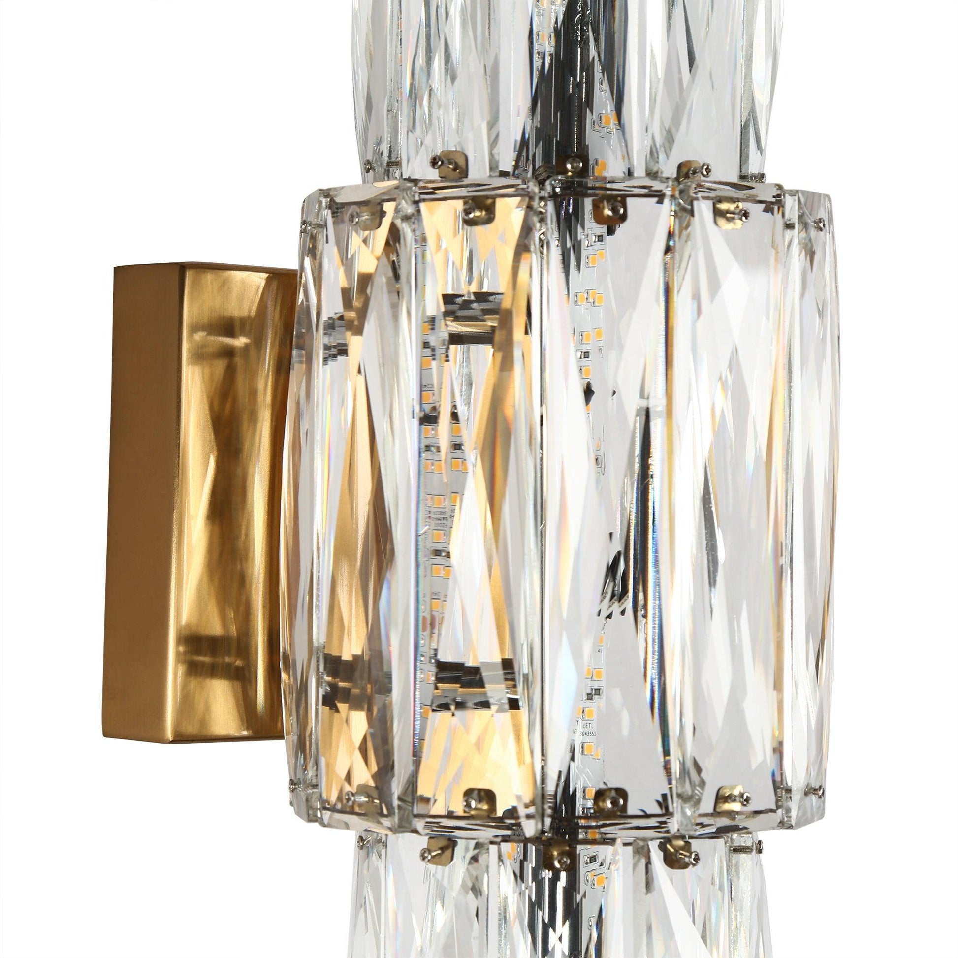 1-Light LED Crystal Wall Sconce - Belles Lighting