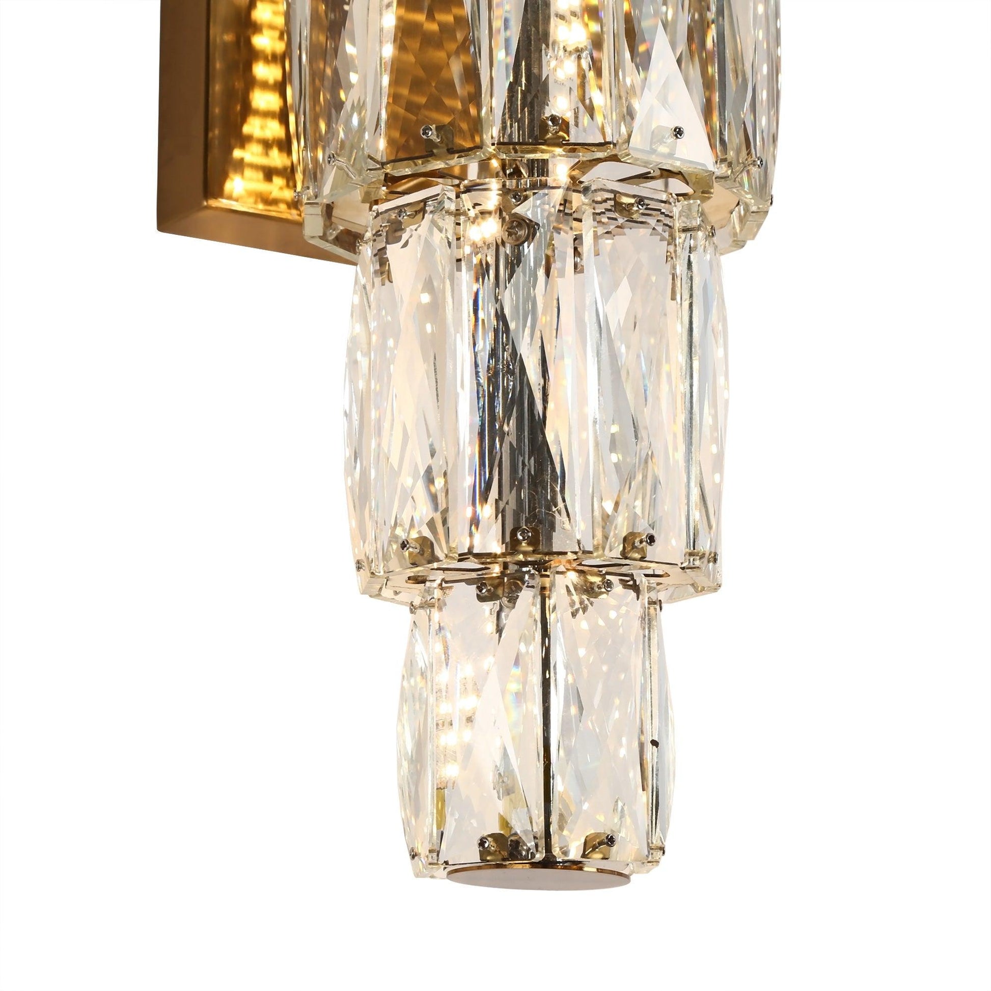 1-Light LED Crystal Wall Sconce - Belles Lighting