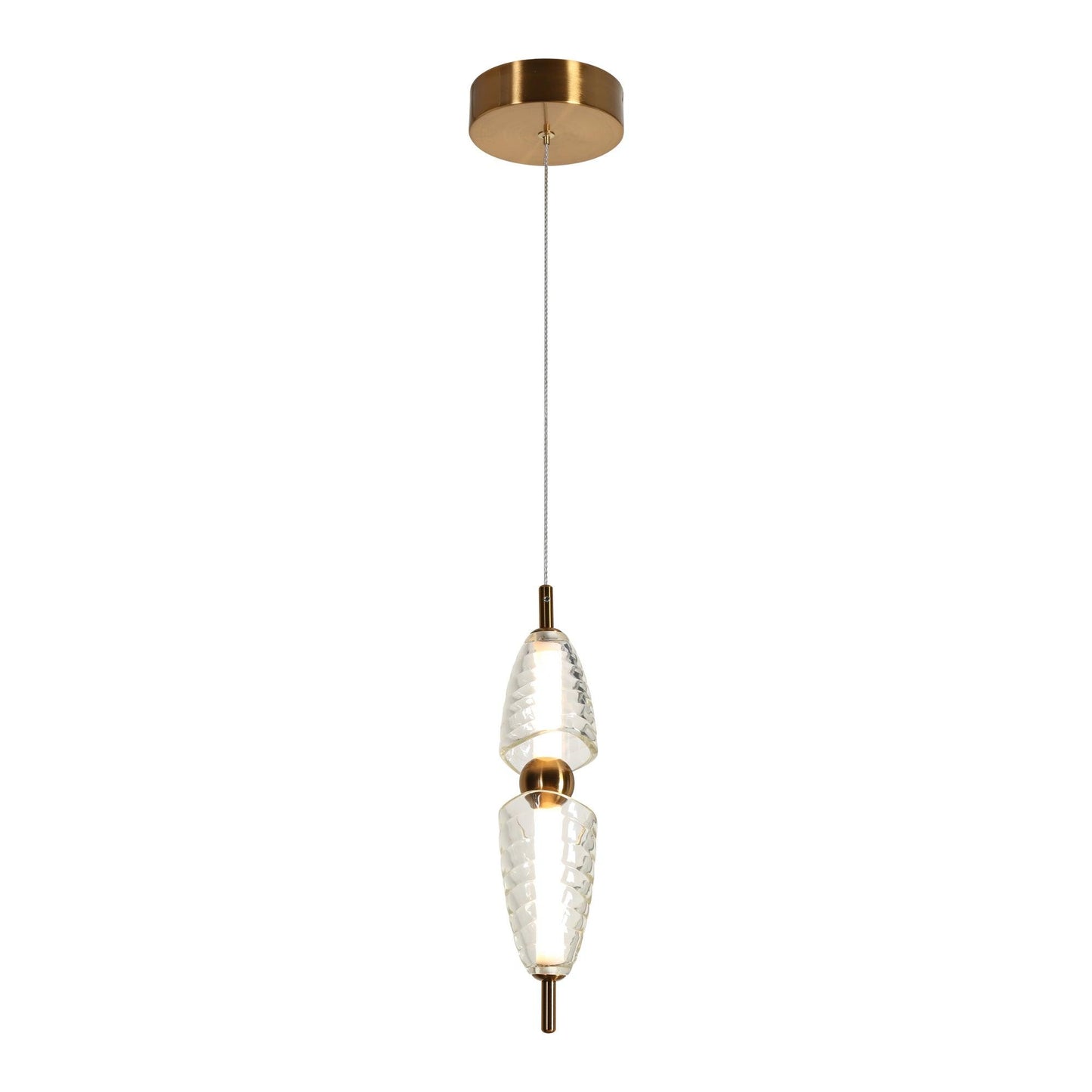 1-Light LED Resin Pendant Light - Belles Lighting