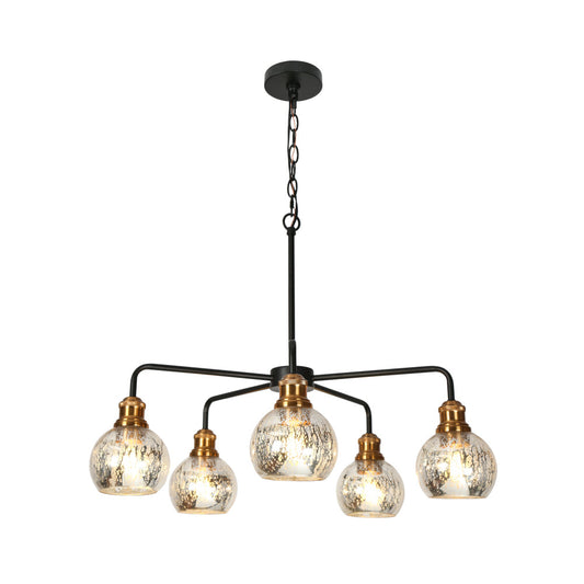 Amiyonidal 5-Light Large Black Chandelier