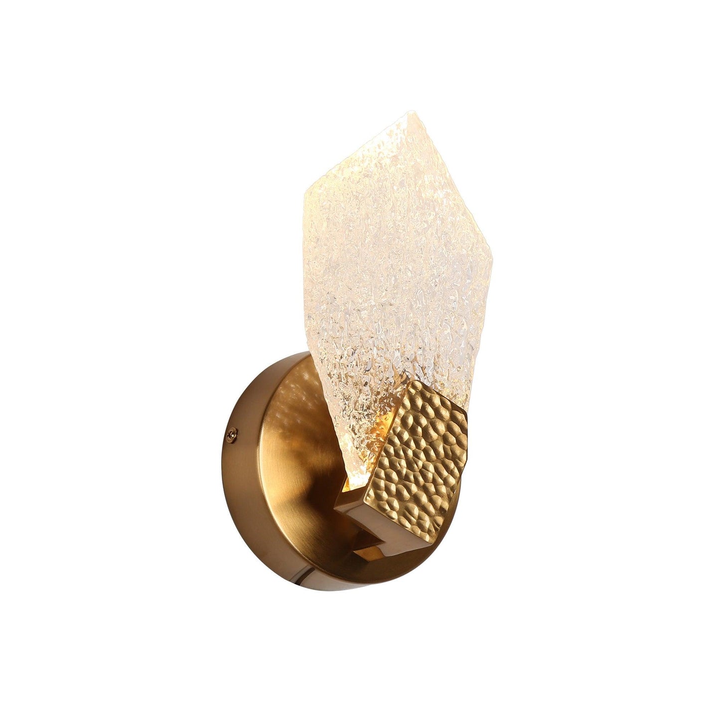 1-Light LED Gold Resin Wall Sconce - Belles Lighting