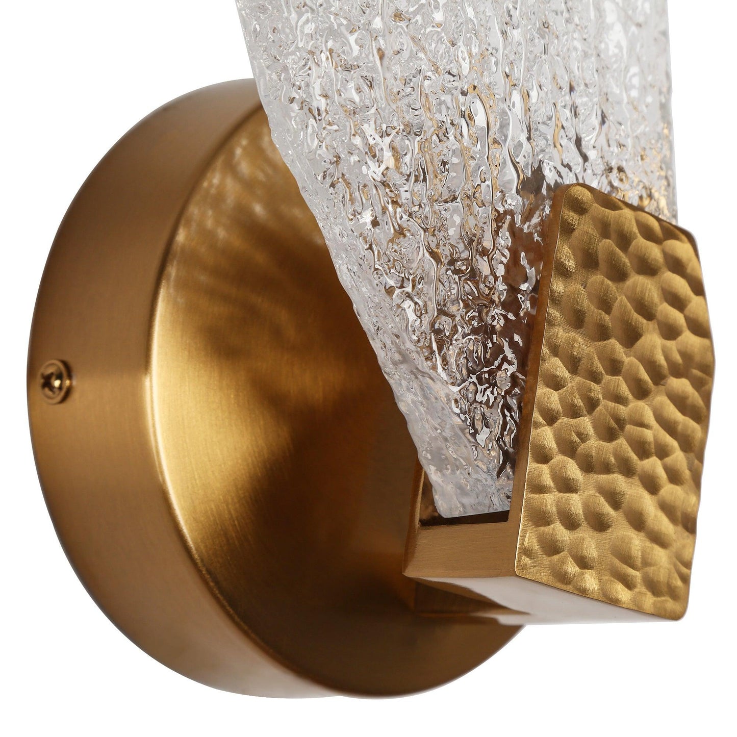 1-Light LED Gold Resin Wall Sconce - Belles Lighting