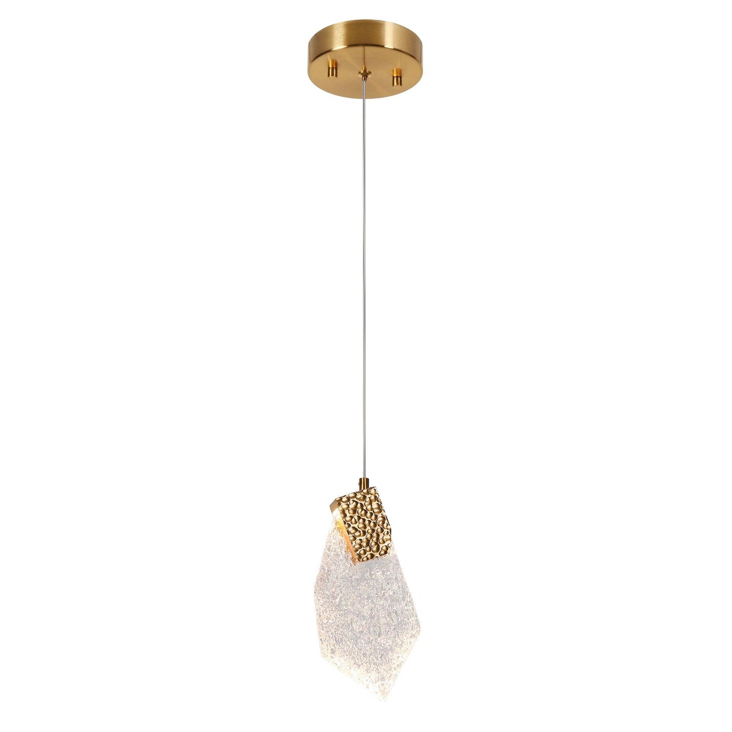 1-Light LED Resin Pendant Light - Belles Lighting