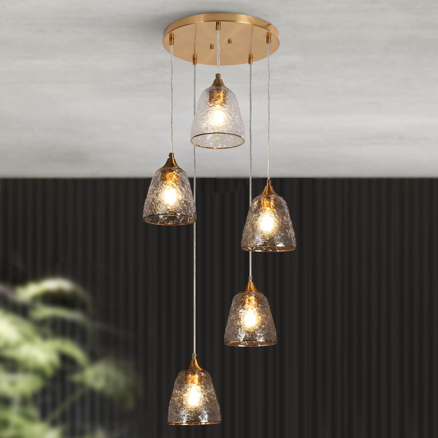 Dolohovstrout 5-Light Small Brass Chandelier