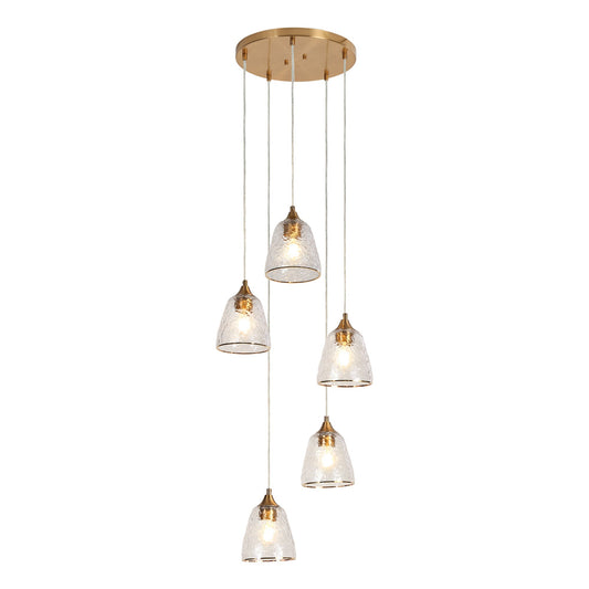 Dolohovstrout 5-Light Small Brass Chandelier