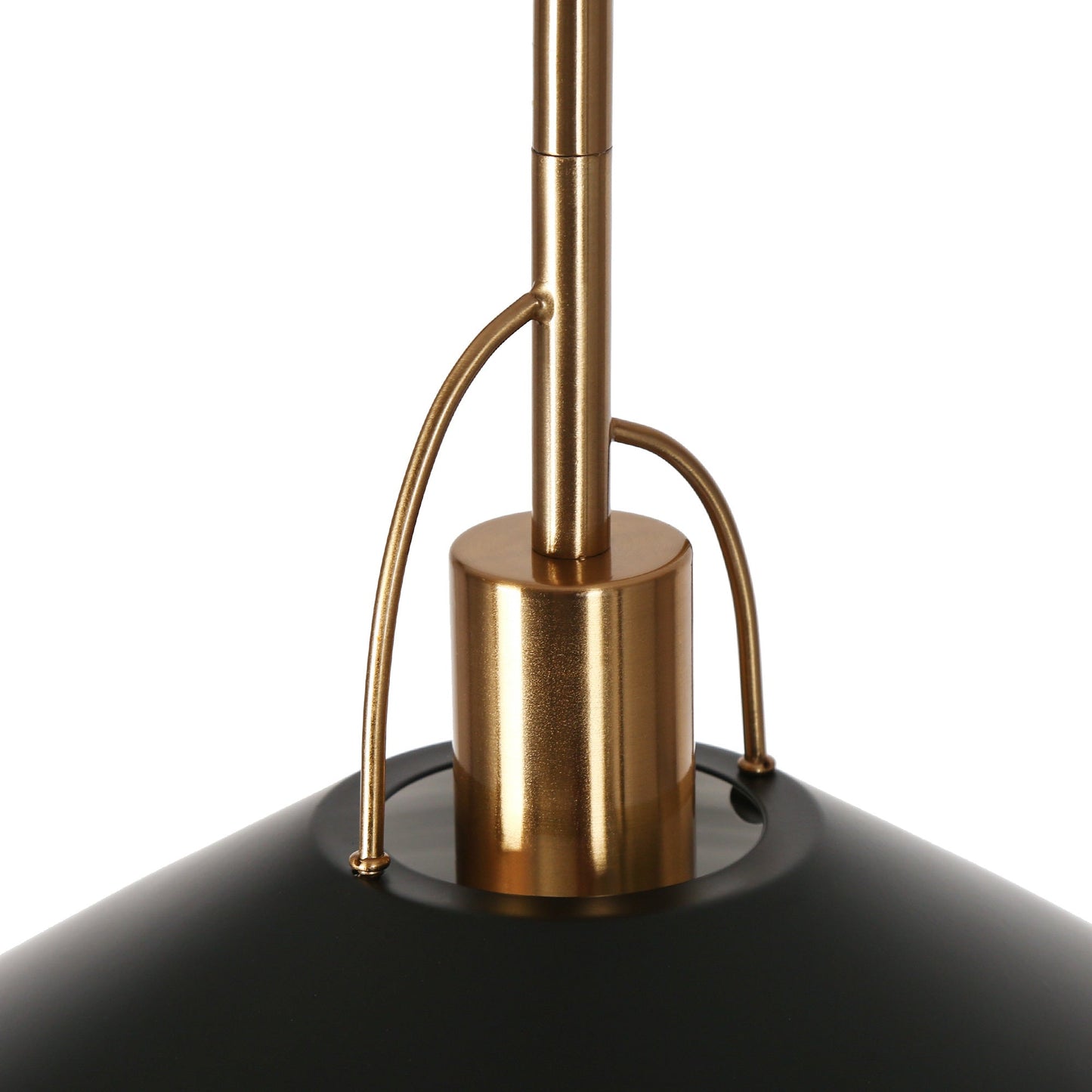 Raratienner 1-Light 14" Black and Gold Modern Pendant Light Fixtures