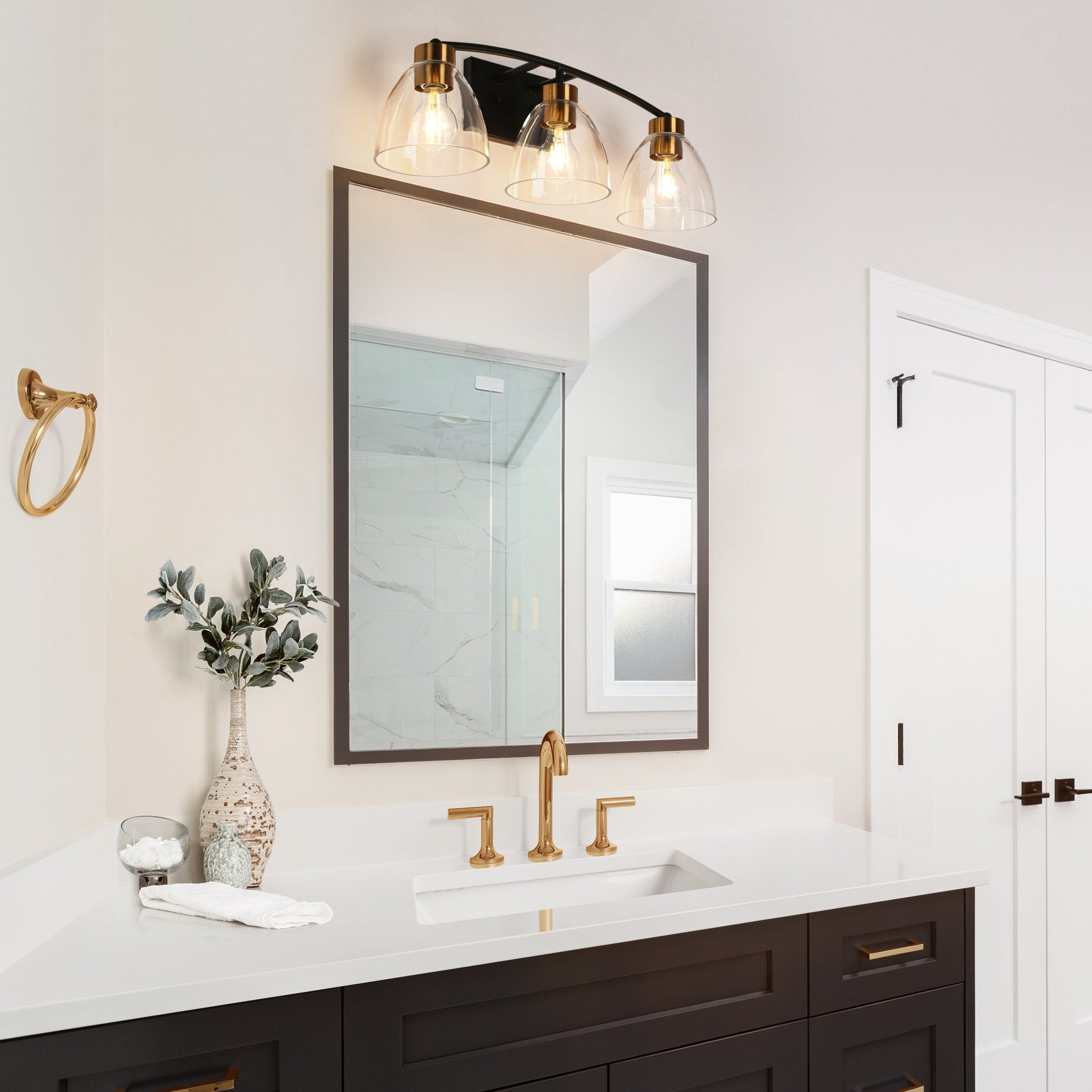 Jacqueling 3-Light White Vanity Light