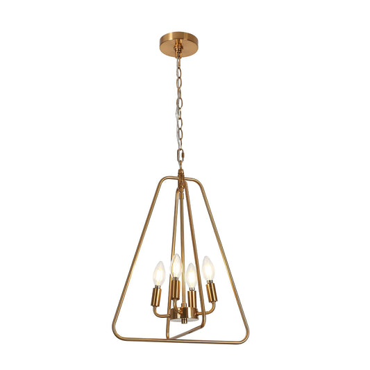 Eskiltuna 4-Light Small Brass Chandelier