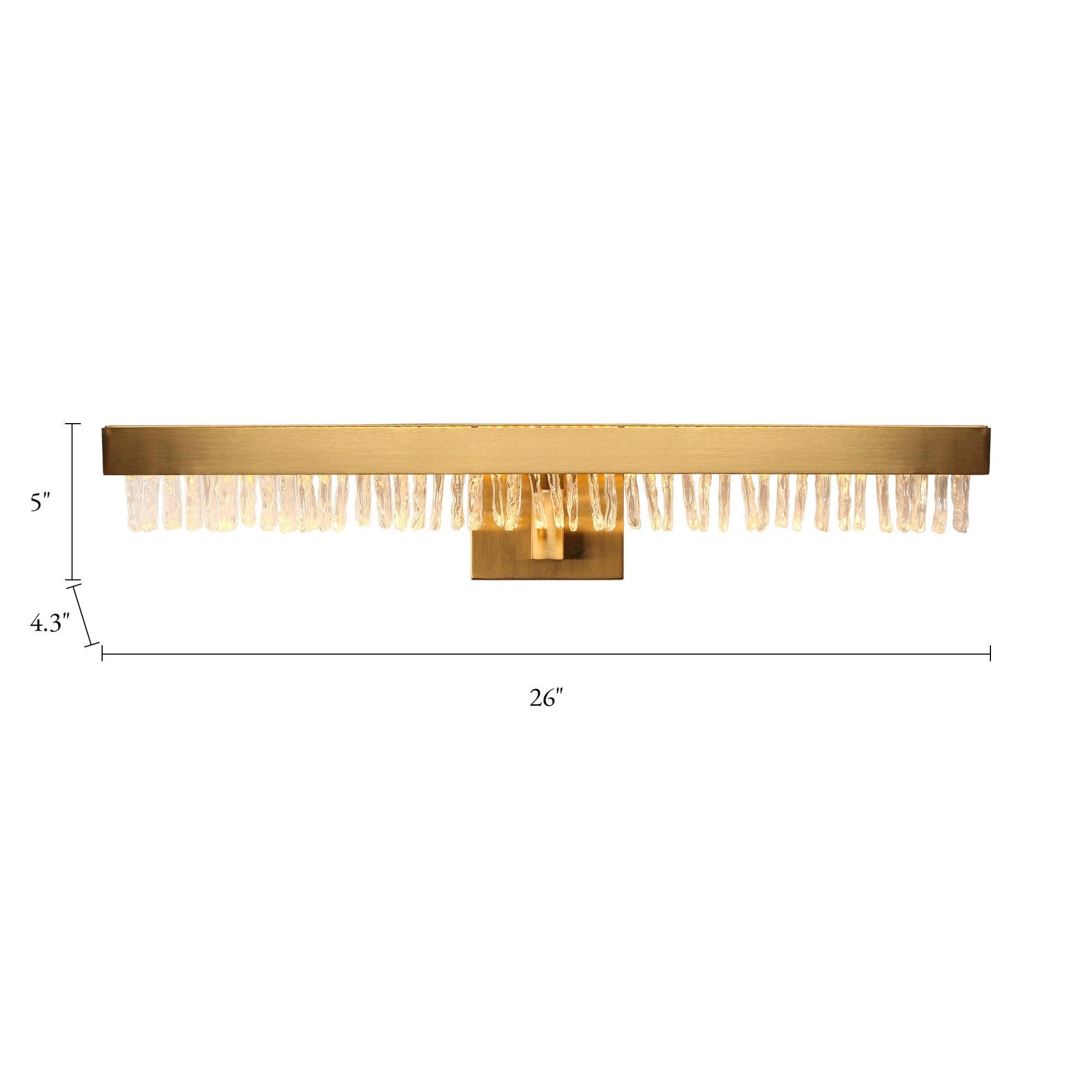 1-Light LED Gold Wall Sconce Lamp - Belles Lighting