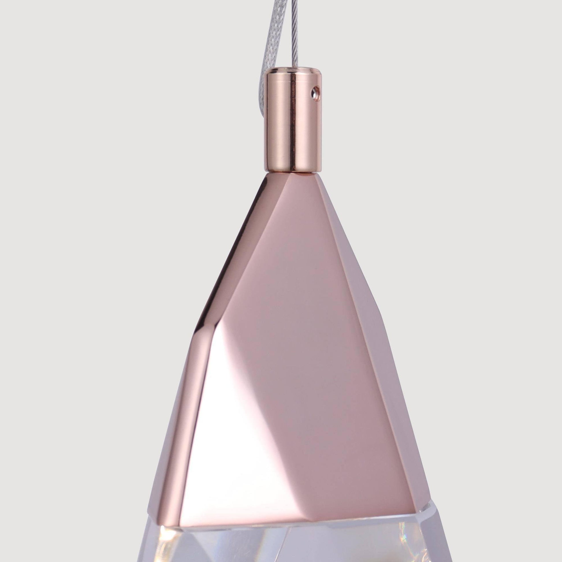 1-Light Crystal LED Pendant Lights - Belles Lighting