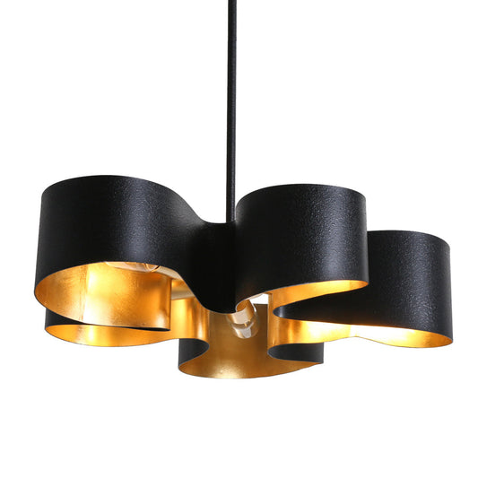 Luckummin 5-Light Medium Black Chandelier