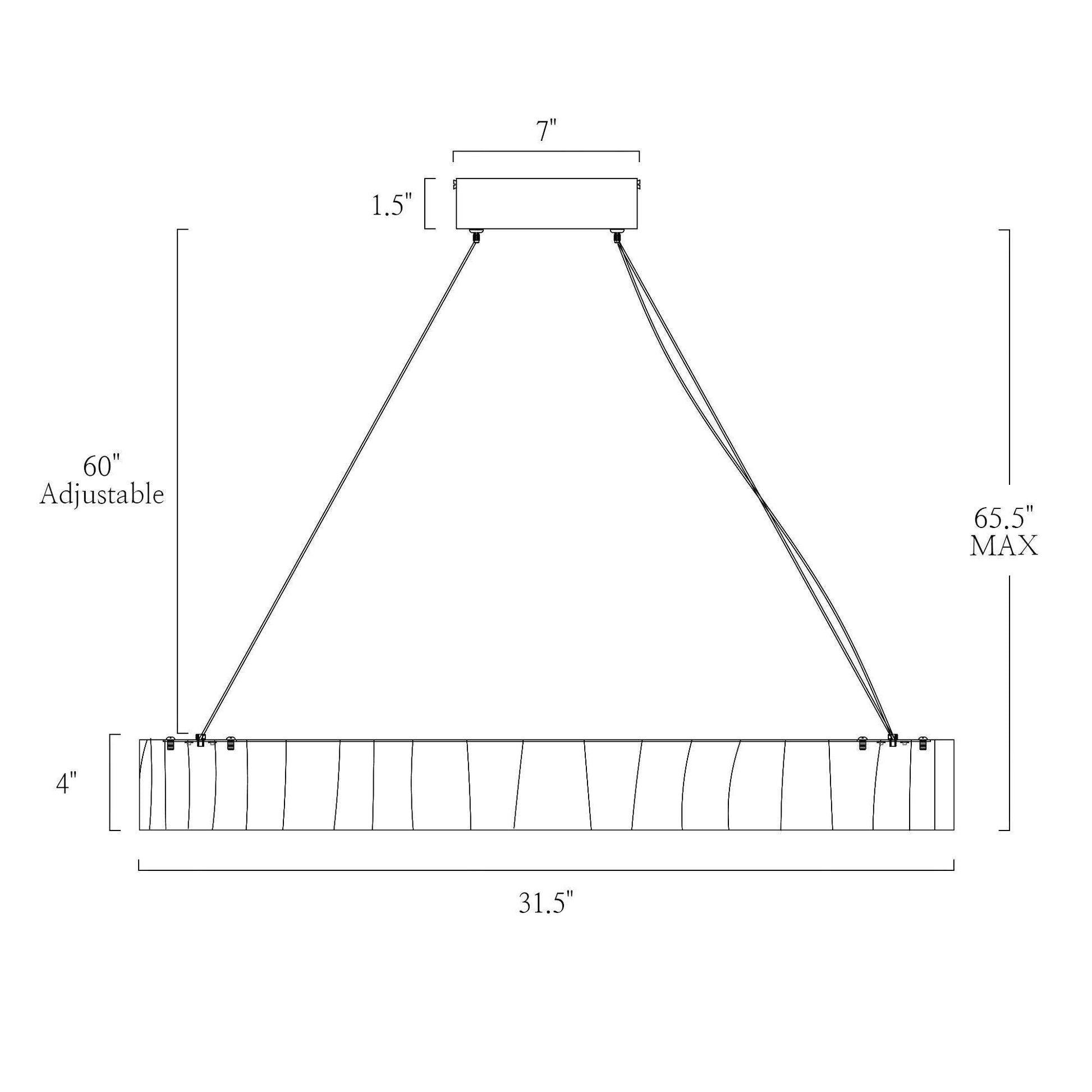 1-Light LED Ring Chandeliers - Belles Lighting