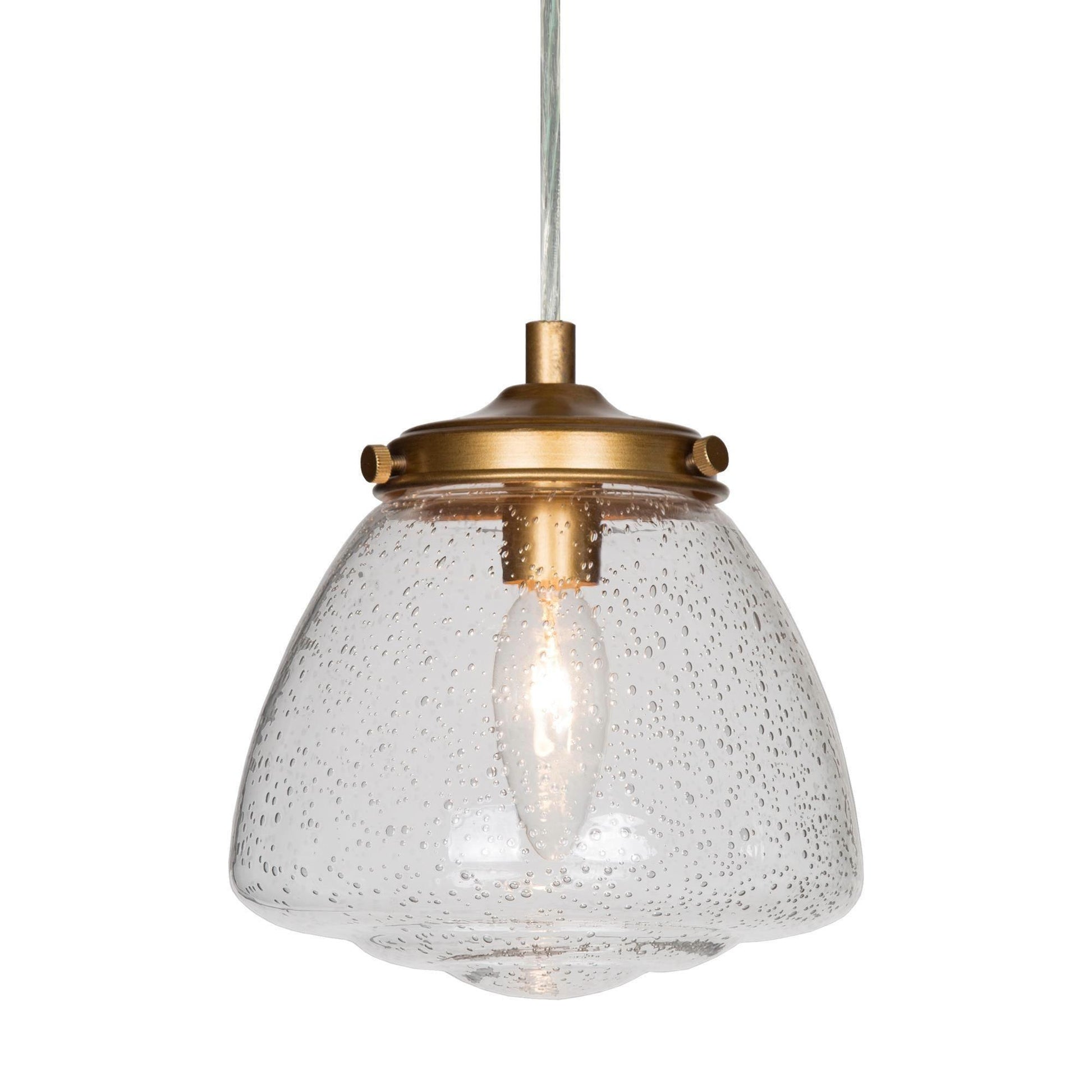 1-Light Glass Pendant Lights - Belles Lighting