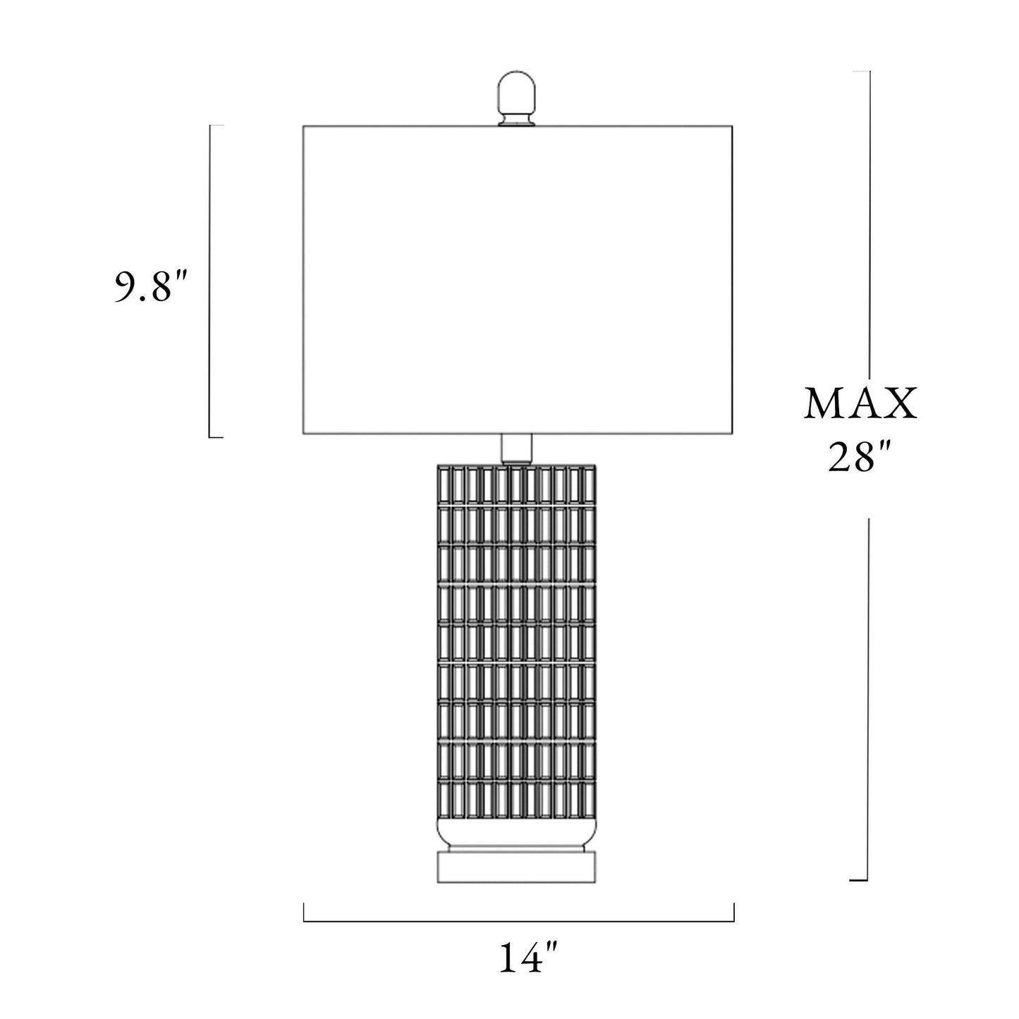 1-Light Table Lamp - Belles Lighting